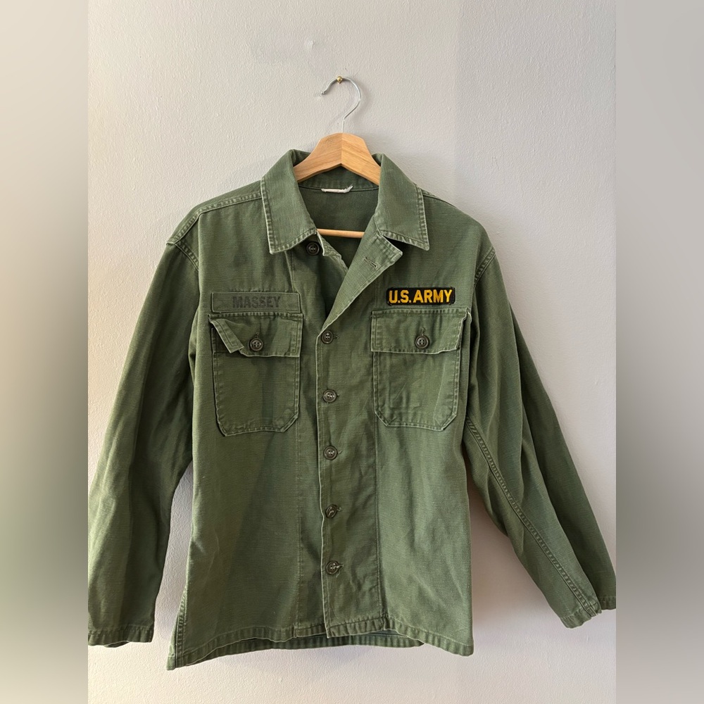 Green Military Style Jacket